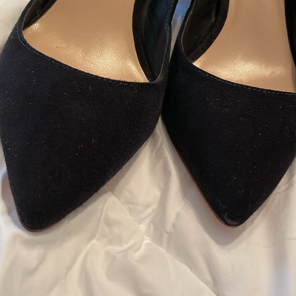 Loeffler Randall size 8 - black suede heels